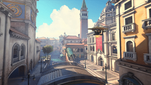 An image of the new map for Overwatch, Venice.